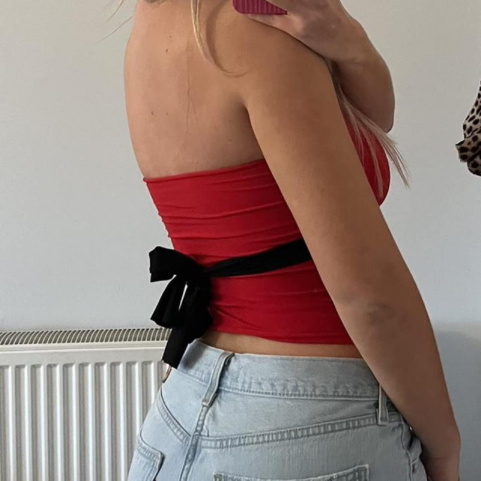 Women Y2k Lace Frill Camisole Sexy Spaghetti Strap Low Cut Tank Crop Top Aesthetic Fairycore Cami Shirt Streetwear