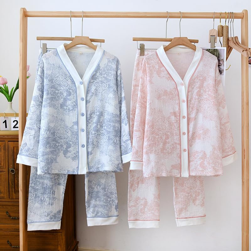 Women Linen Set Coquette Womens Pajamas Set - Old Money Aesthetic Lounge Sets