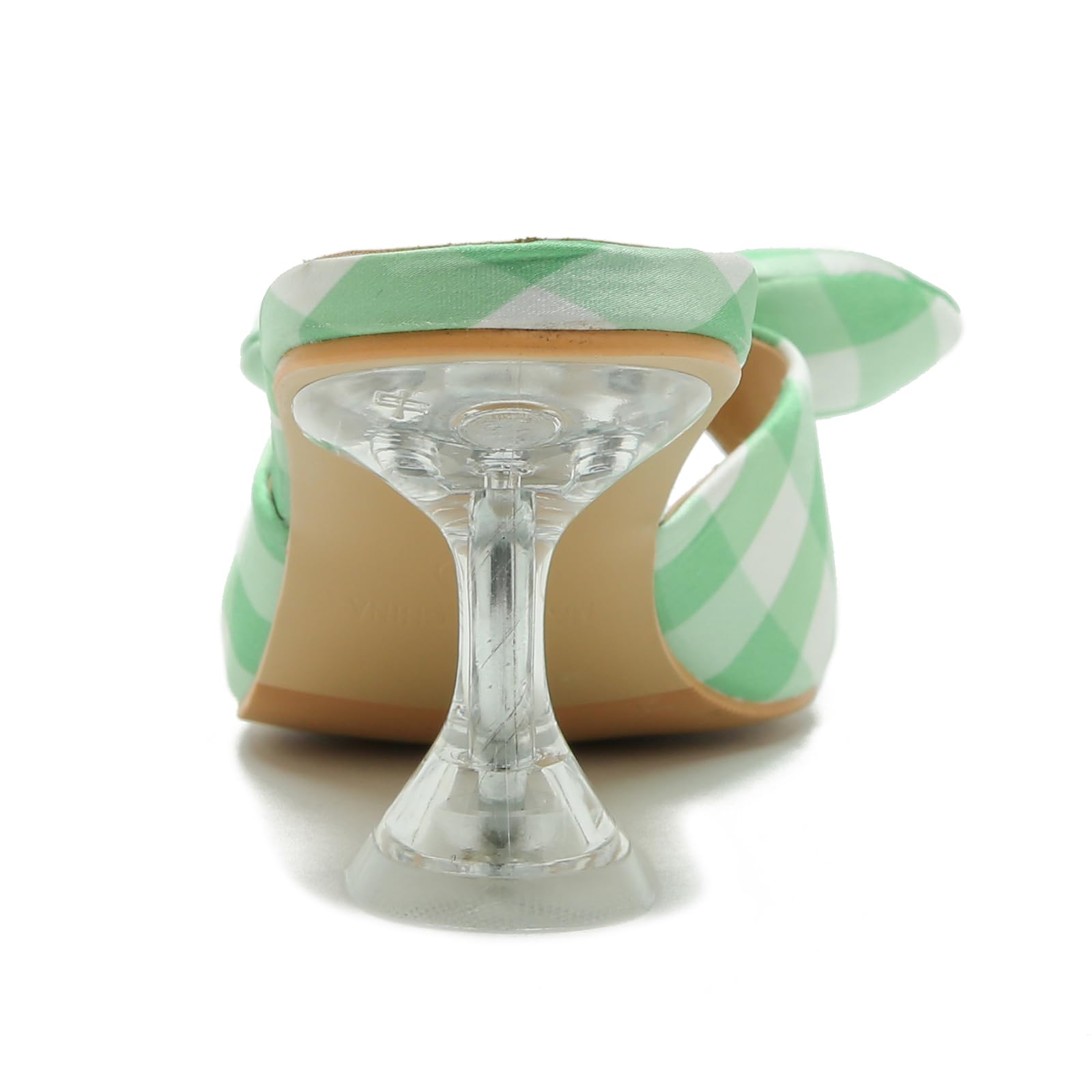 Ladies Bow Tie Kitten Heel Sandals For Women Mule Sandals Slingback Square Open Toe Low Wedding Heels Backless Slip On Slide Summer Cute Wedding Bridal Sandals Shoes