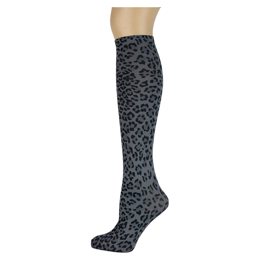 Women's 3 Pairs Knee High Trouser Socks, Classy and Colorful Printed Patterns, Silky Smooth Material