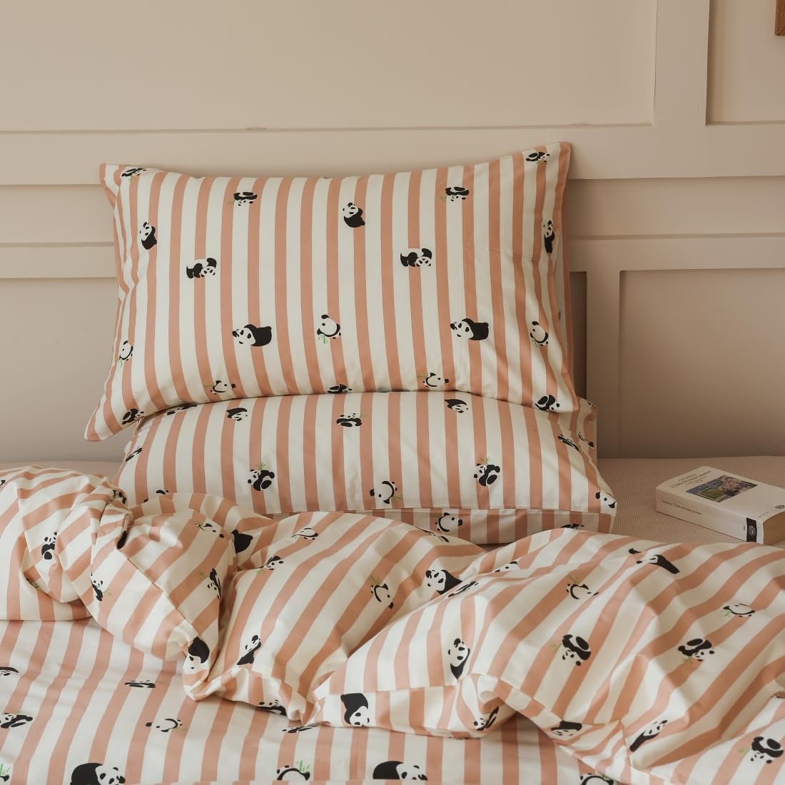 Cute Duvet Cover Sets 100% Cotton Bedding Comforter Cover Full 2 Pillowcases