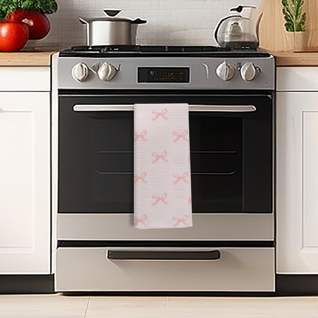 Coquette Bow Kitchen Towels Hand Towels for Bathroom, 16x24 Inch
