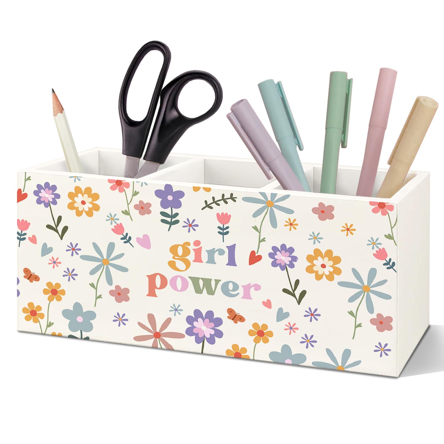 Coquette Bow Preppy Pen Holder, Preppy Desk Decor, Pen Pencil Holder Organizer for Office Desk Accessories