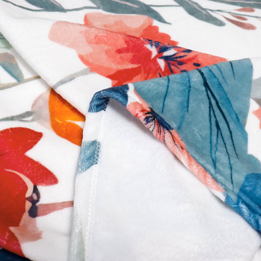 Super Soft Cozy Throw Blanket Flannel Fleece Lightweight Fuzzy Comfy Blankets for Couch Sofa Bed