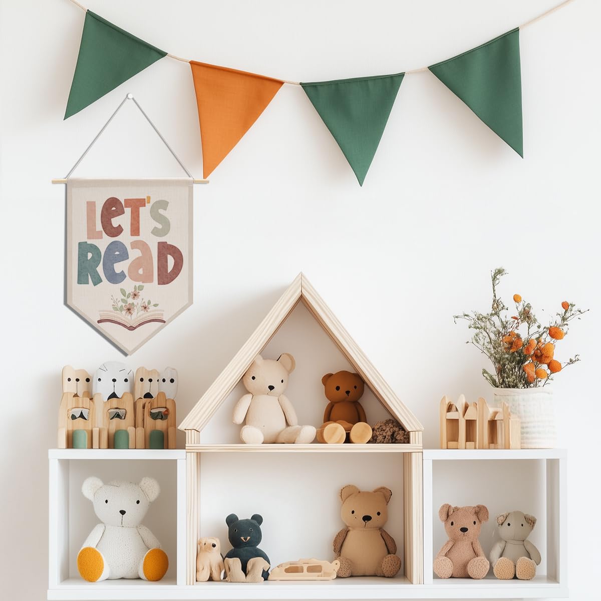 Preppy Positive Affirmations Wall Hanging Pennant Flag â€?Aesthetic Decor for Classroom, Bedroom, or Home