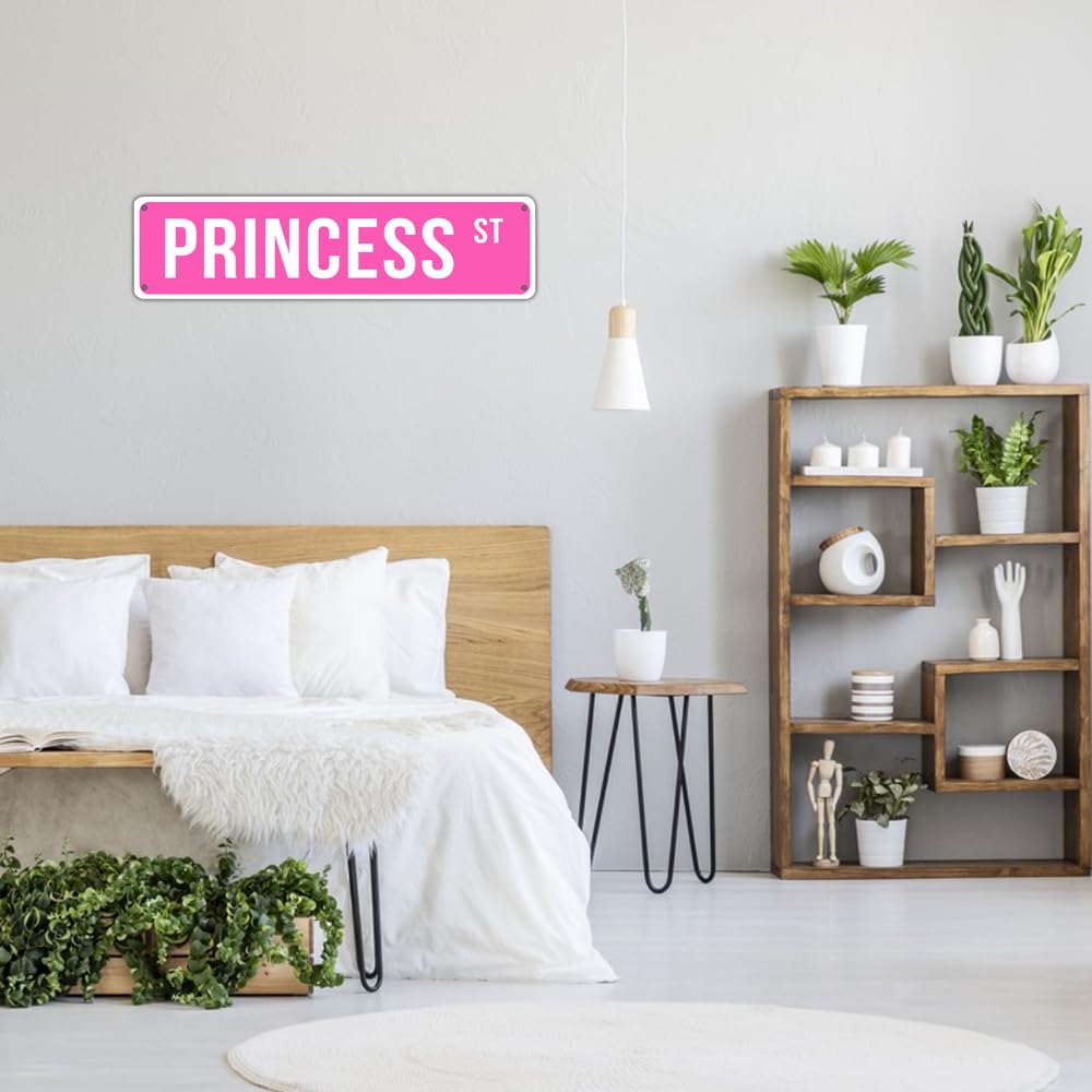 Retro Pink Metal Sign â€?Bold Decor for Home, Bar & Dorm (16x4)