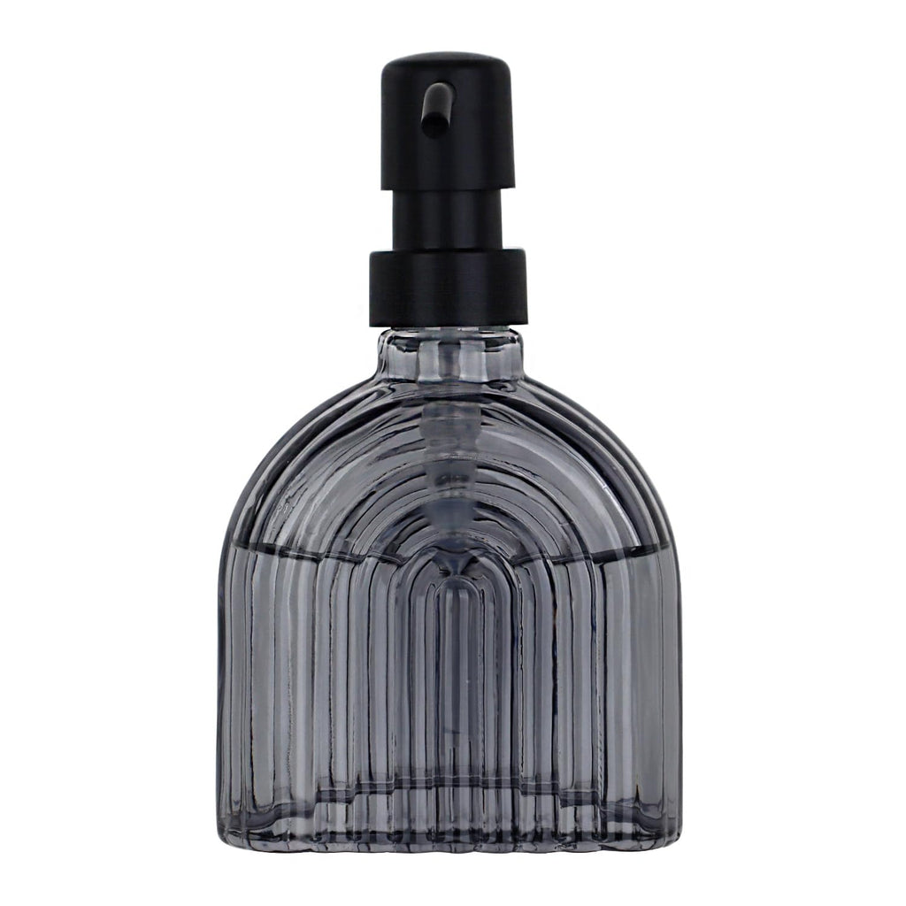 Glass Soap Dispenser Bathroom, 9 Oz Kitchen Soap Dispenser, Refillable Liquid Modern Soap Dispenser for Hand Soap, Lotion Dispensers Bottle