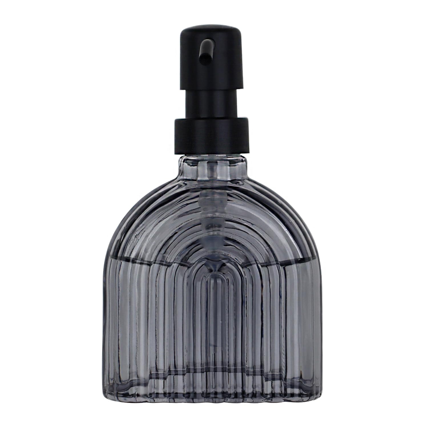 Glass Soap Dispenser Bathroom, 9 Oz Kitchen Soap Dispenser, Refillable Liquid Modern Soap Dispenser for Hand Soap, Lotion Dispensers Bottle