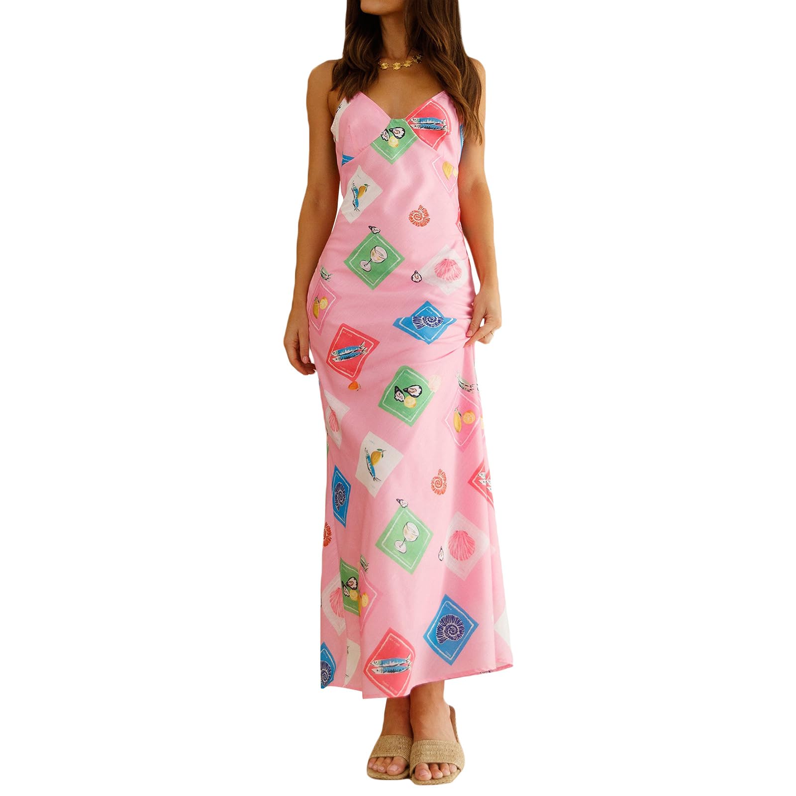 Women Sexy Floral Bodycon Maxi Dress Elegant Dress Sleeveless Summer Long Dress Cocktail Party Dress