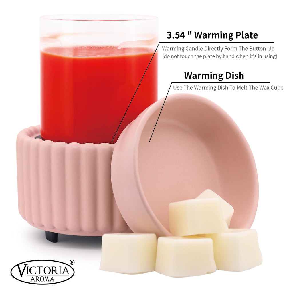 Ceramic Wax Melter 3-in-1 Candle Warmer for Scented Wax - Electric Fragrance Burner