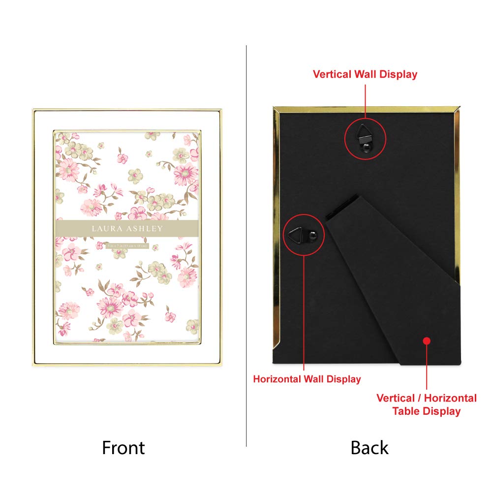 Enamel Picture Frame - Metal Edge with Easel, for Countertop, Counterspace, Tabletop Display, Bookshelf, Desk, Wall Décor, Photo Gallery