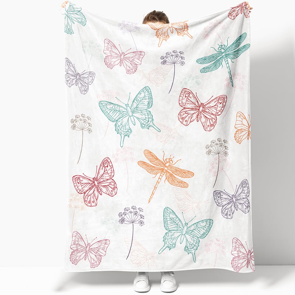 Super Soft Cozy Throw Blanket Flannel Fleece Lightweight Fuzzy Comfy Blankets for Couch Sofa Bed