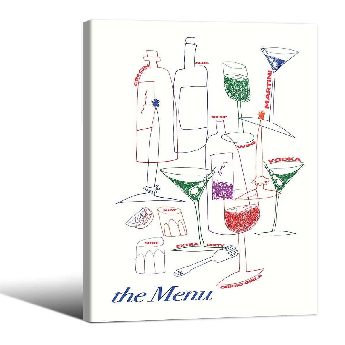 Modern Italian Kitchen Colorful Wall Art