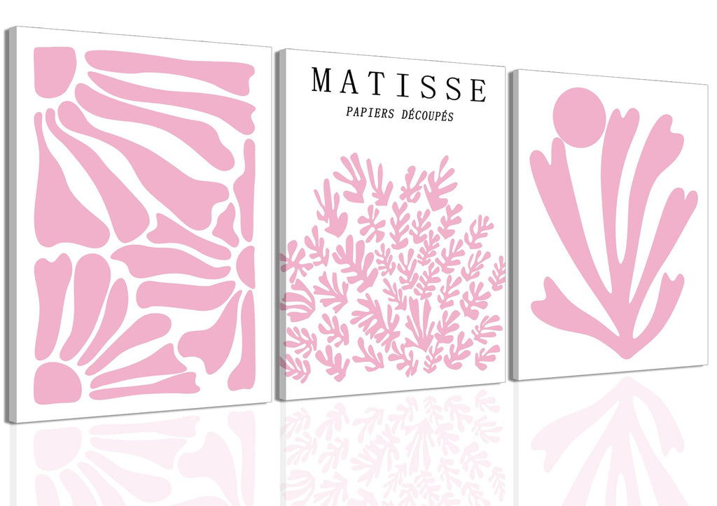 Trendy Blue Wall Art Set of 3, Preppy Navy Blue Wall Decor, Coquette Disco Lucky Me 8 Ball Poster Canvas Prints Aesthetic Pictures Room Dorm