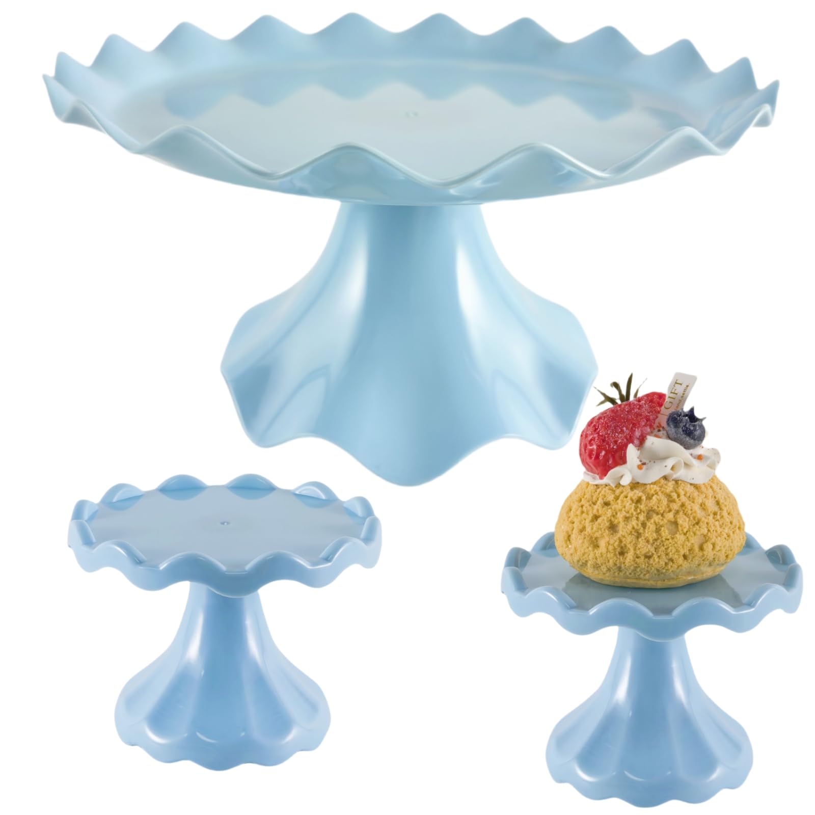 Cake Stand Set, Laced Cake Stand, Mini Cupdake Holder 3 Pcs