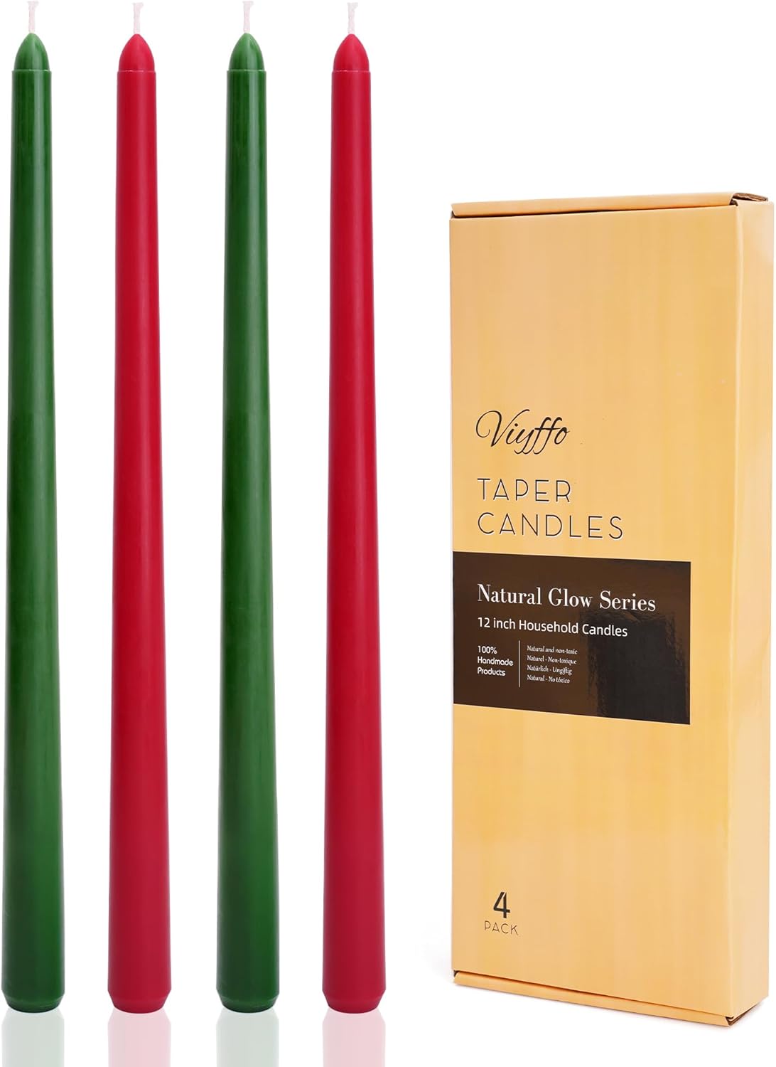 Taper Candles Unscented Smokeless Long Tall Tapered Candle for Candlesticks SticksHome Decor Dinner