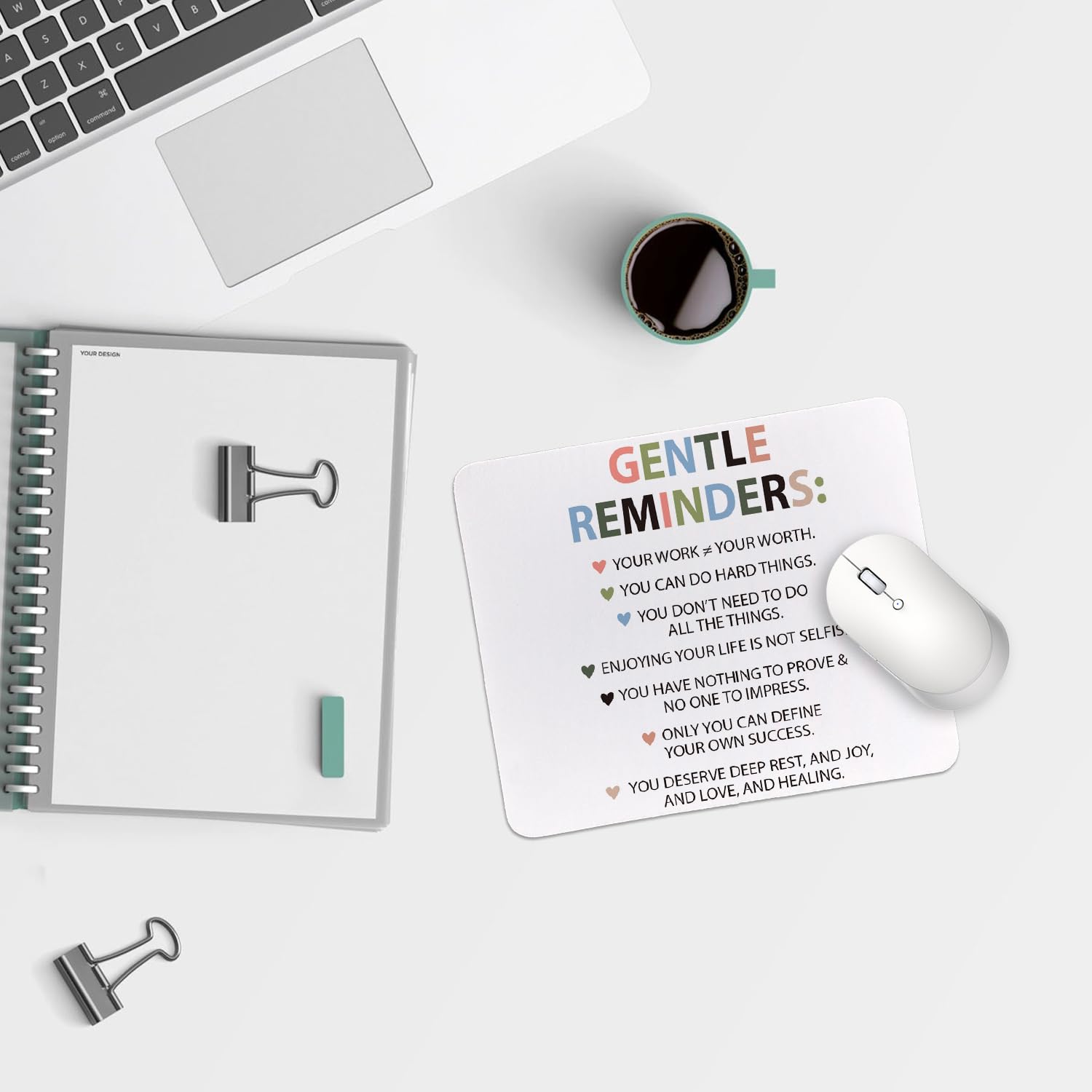 Non-Slip Rubber Smooth Aesthetic MousePads for Computer & Laptop, 9.5x7.9 inches