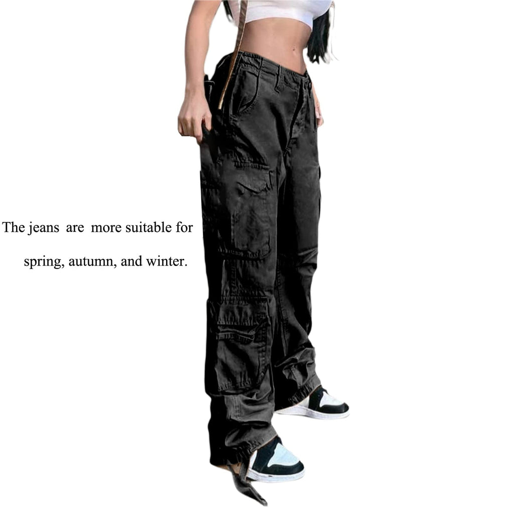 Women's Y2K High-Waisted Boyfriend Jeans â€?Streetwear Denim Pants