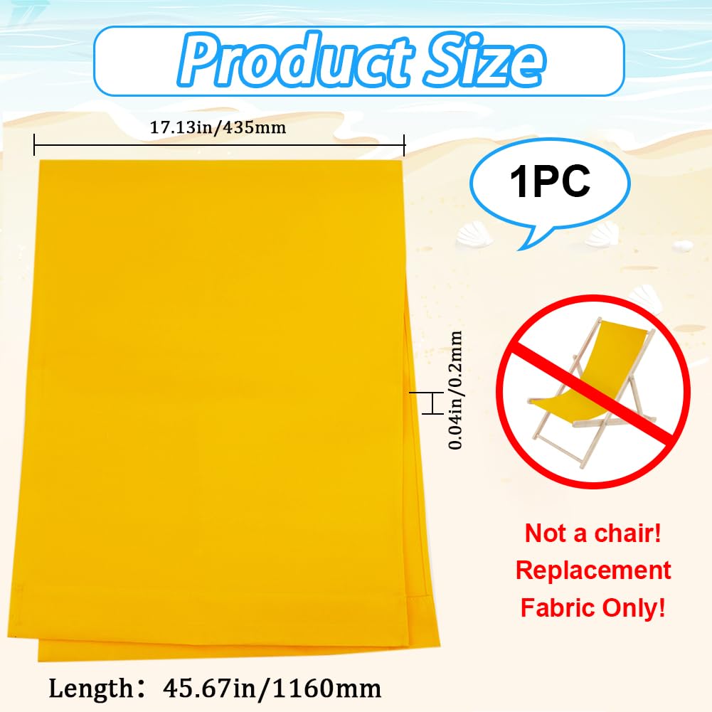 Cute 1pcs Beach Sling Chair Replacement Lawn Chair Webbing Chair Oxford Cloth 435 * 1165mm Outdoor Patio Foldable Chaise Lounge Chair Fabric