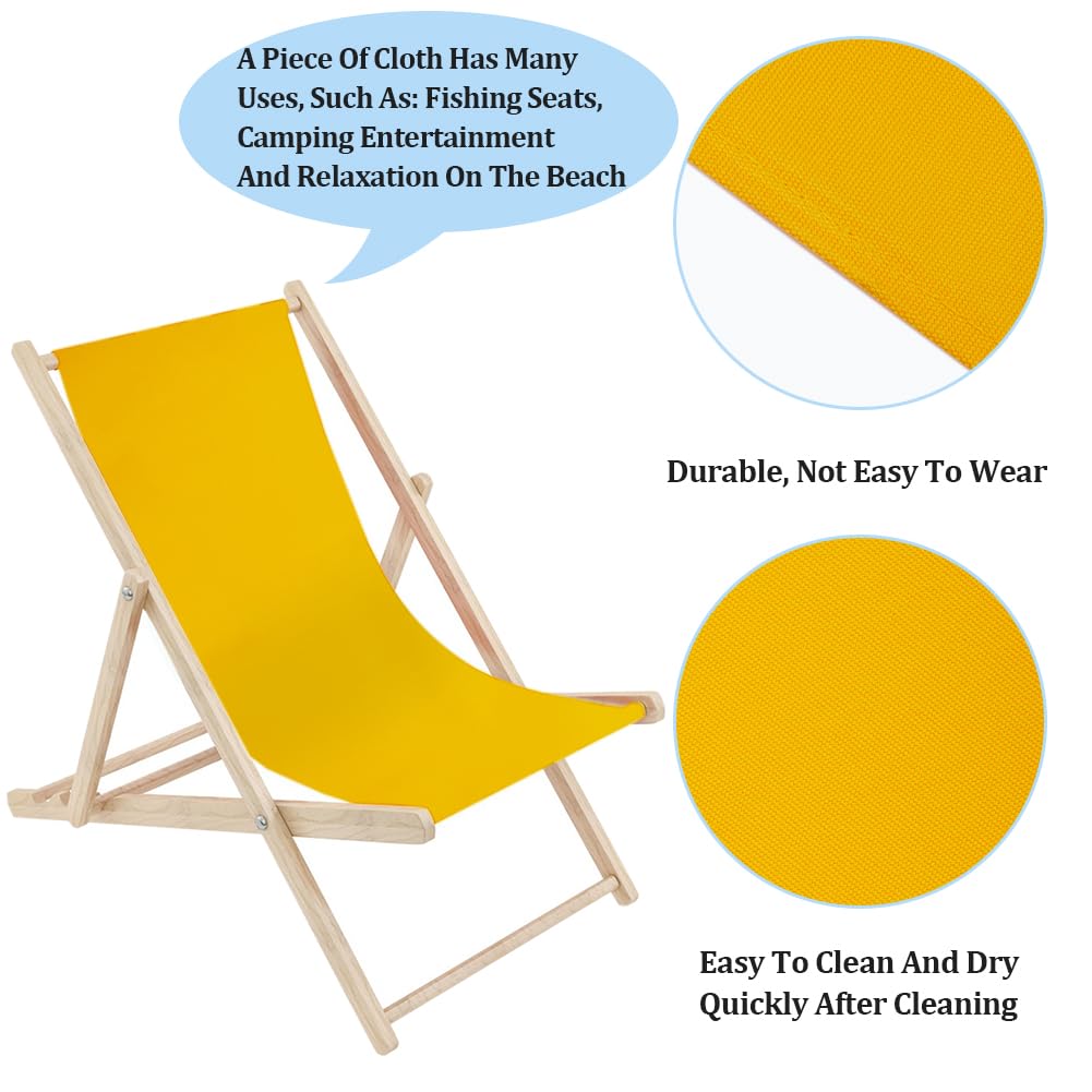 Cute 1pcs Beach Sling Chair Replacement Lawn Chair Webbing Chair Oxford Cloth 435 * 1165mm Outdoor Patio Foldable Chaise Lounge Chair Fabric