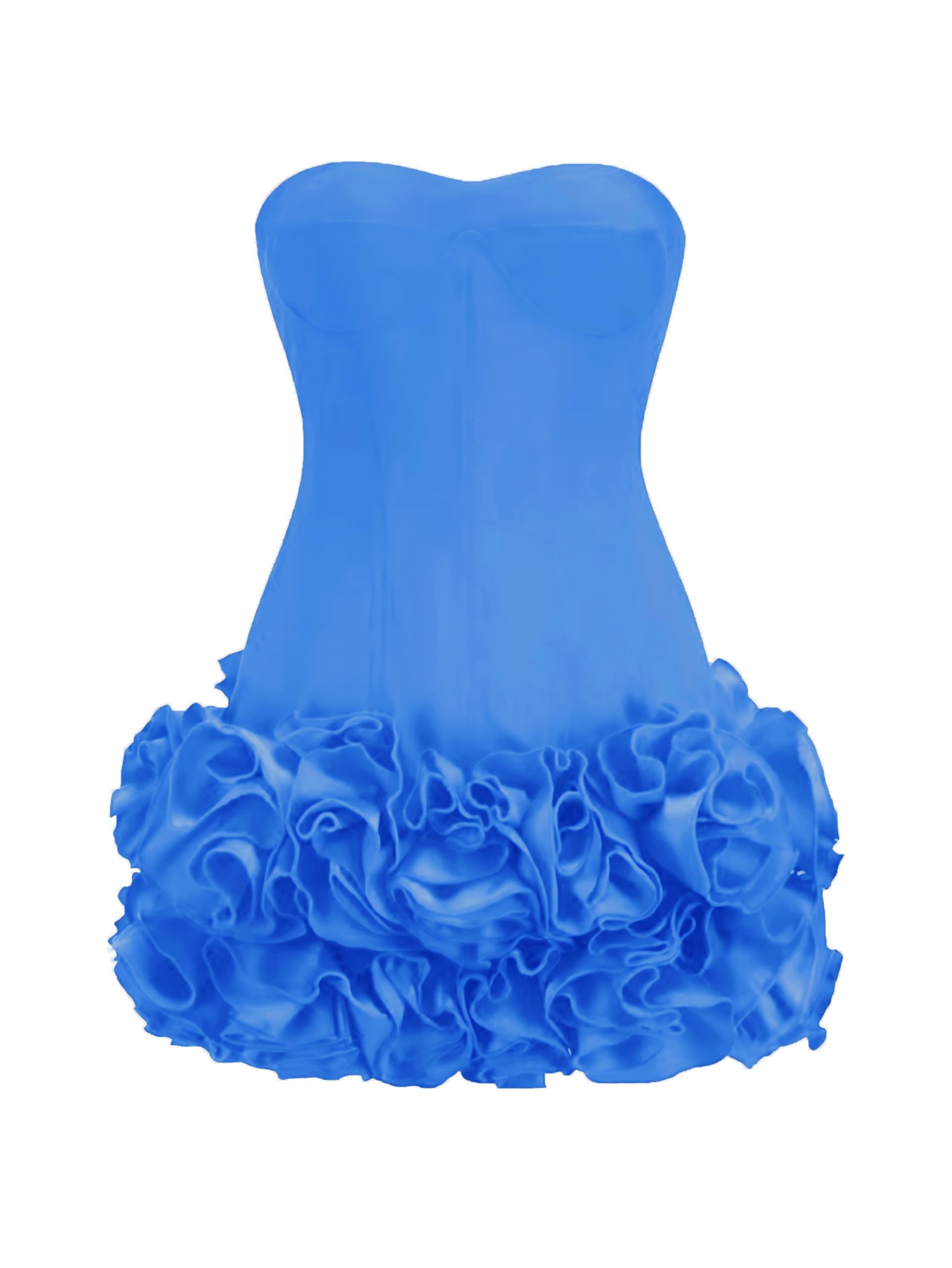 Layered Ruffle Edge Cocktail Party Dresses Sexy Strapless Homecoming Dresses Off Shoulder Satin Bodycon Mini Dresses