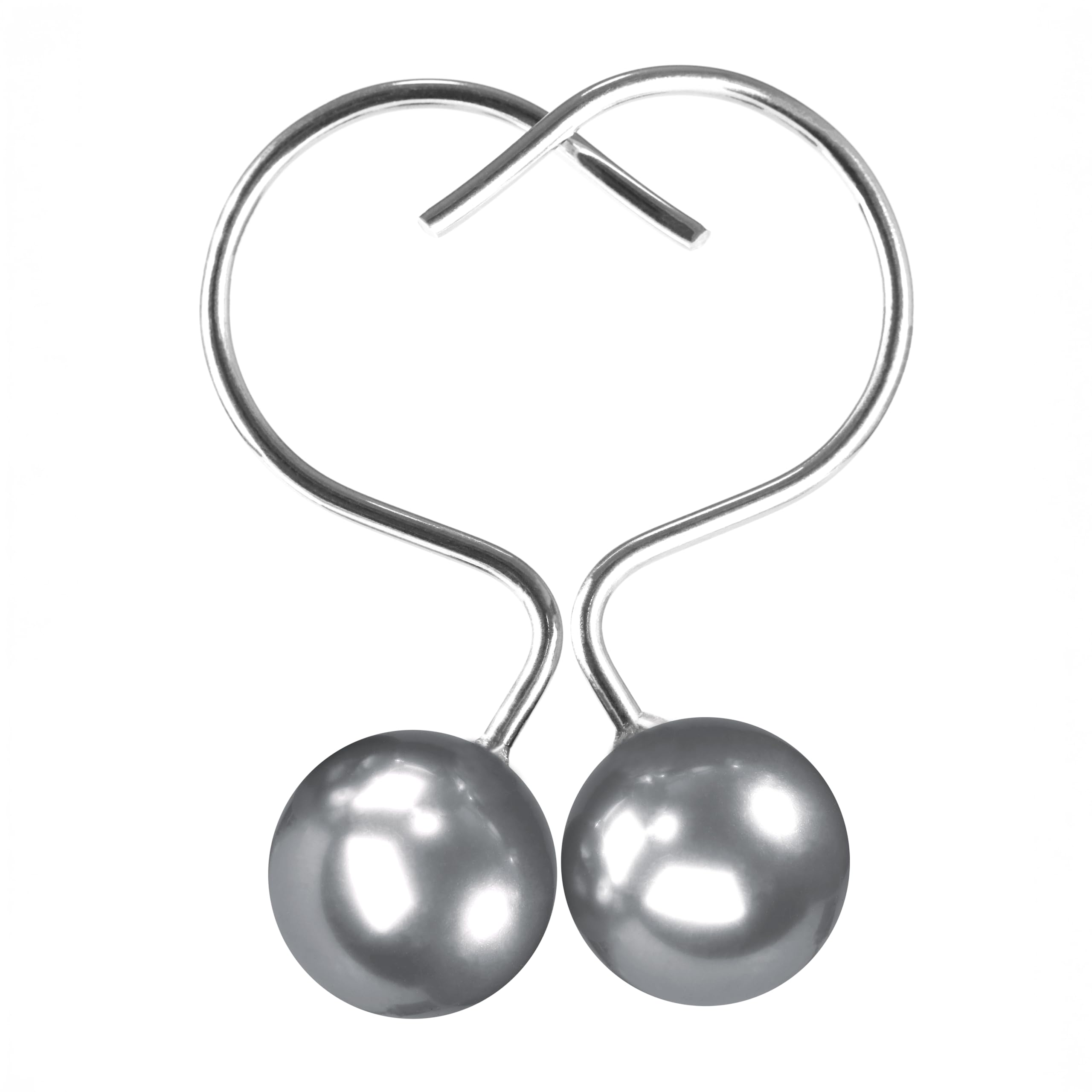 Elegant Stylish Coquette Pearl Design Rustproof Stainless Steel Rings