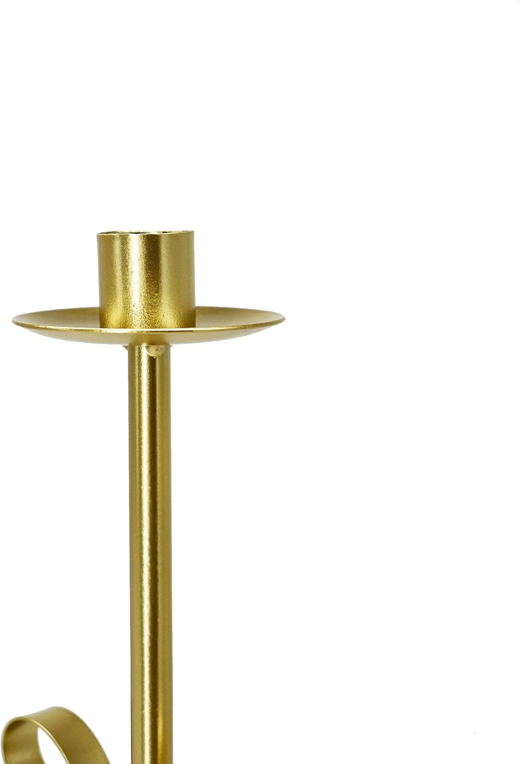 Bow Taper Candle Holders, Set of 2 Candle Stick Holders Set, Modern Decorative Centerpiece