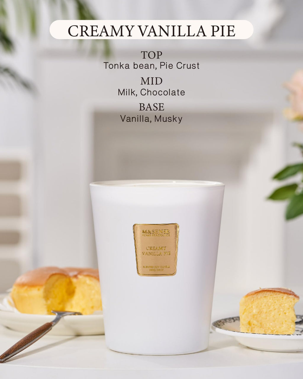 Large Soy Scented Candles, Non Toxic Natural Spring Candles 35oz 150 Hours Long Lasting Slow Burning