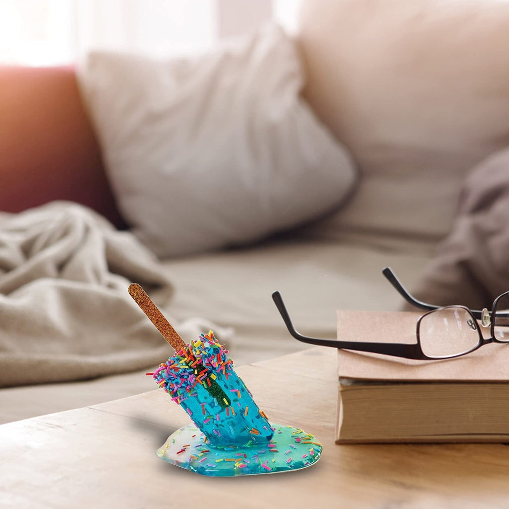 Melting Popsicle Sculpture - Creative Melting Ice Cream Resin Home Decor
