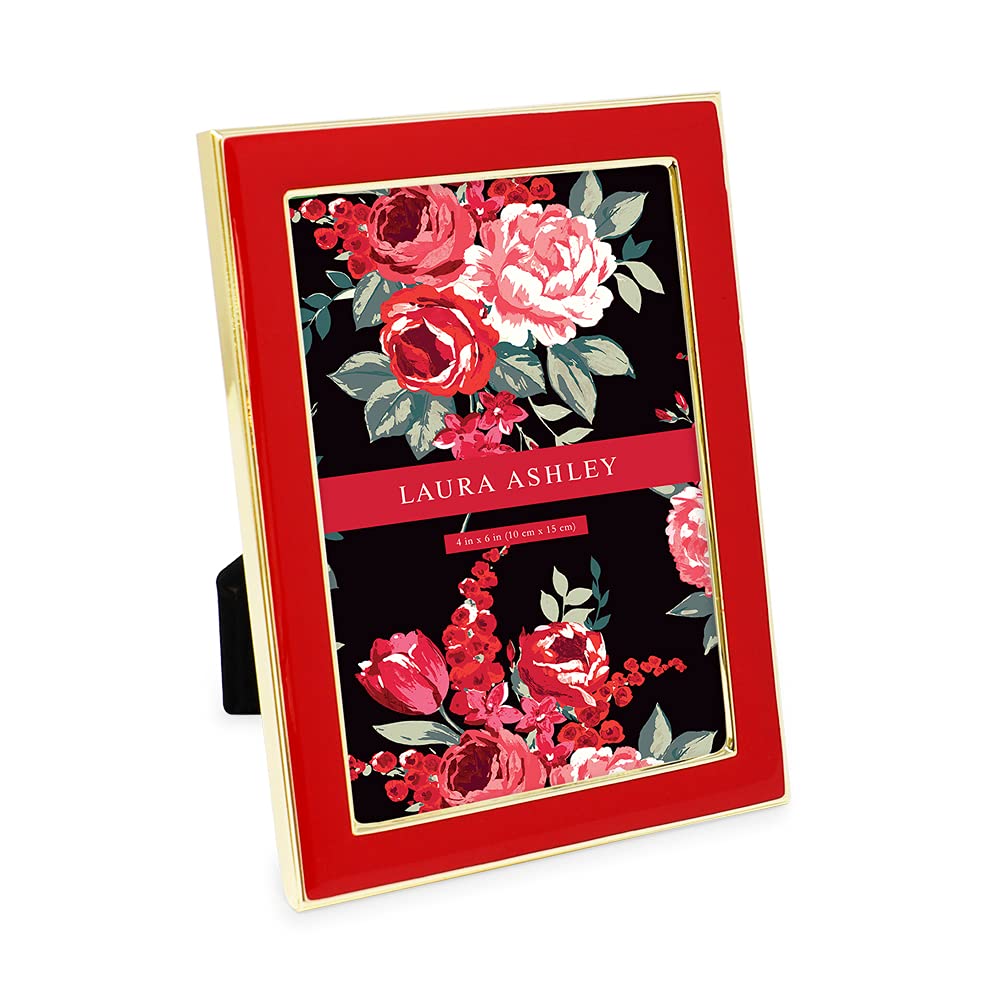 Enamel Picture Frame - Metal Edge with Easel, for Countertop, Counterspace, Tabletop Display, Bookshelf, Desk, Wall Décor, Photo Gallery