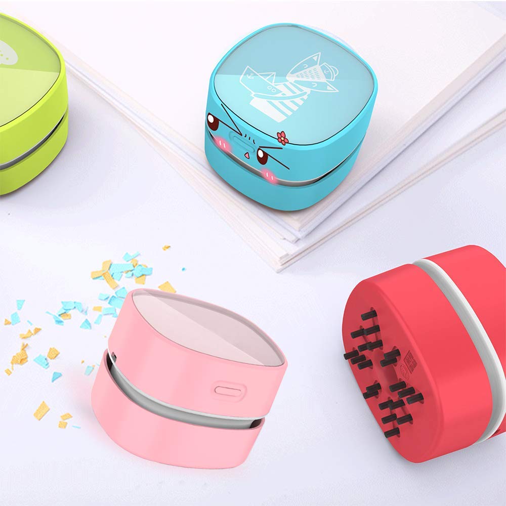Desktop Vacuum Cleaner, Mini Table dust Sweeper Energy Saving, High Endurance up to 400 mins, Cordless & 360º Rotatable for Cleaning