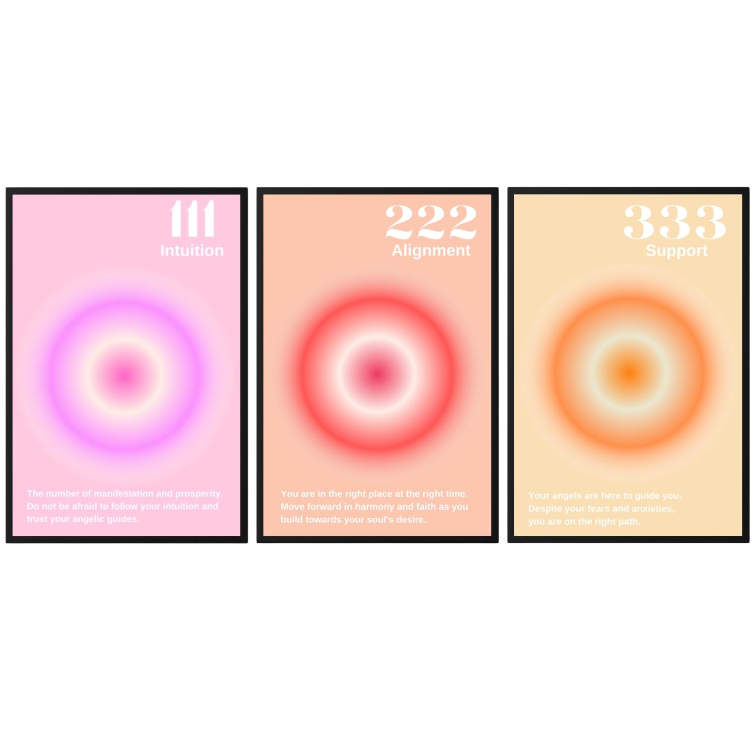 Colorful Aura Poster Energy Wall Art Minimalist Print Aesthetic Wall Decor Posters, No Frame