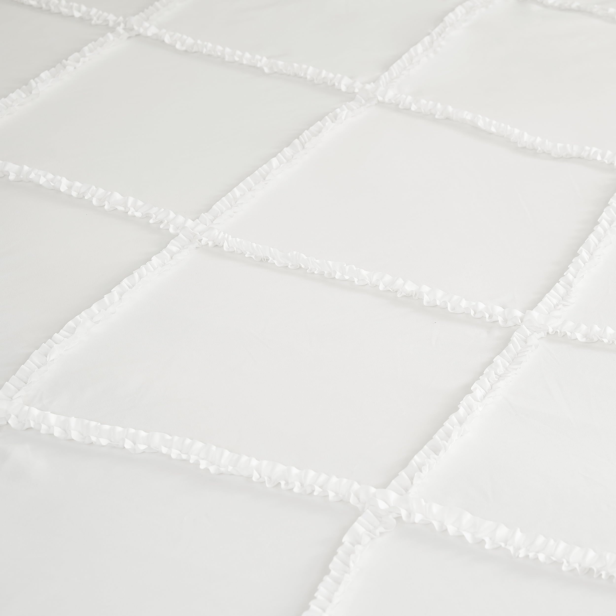 Juicy Couture Diamond Queen Comforter Set - Ruffle 3-Piece Machine Washable Reversible Bedding Comforter Set