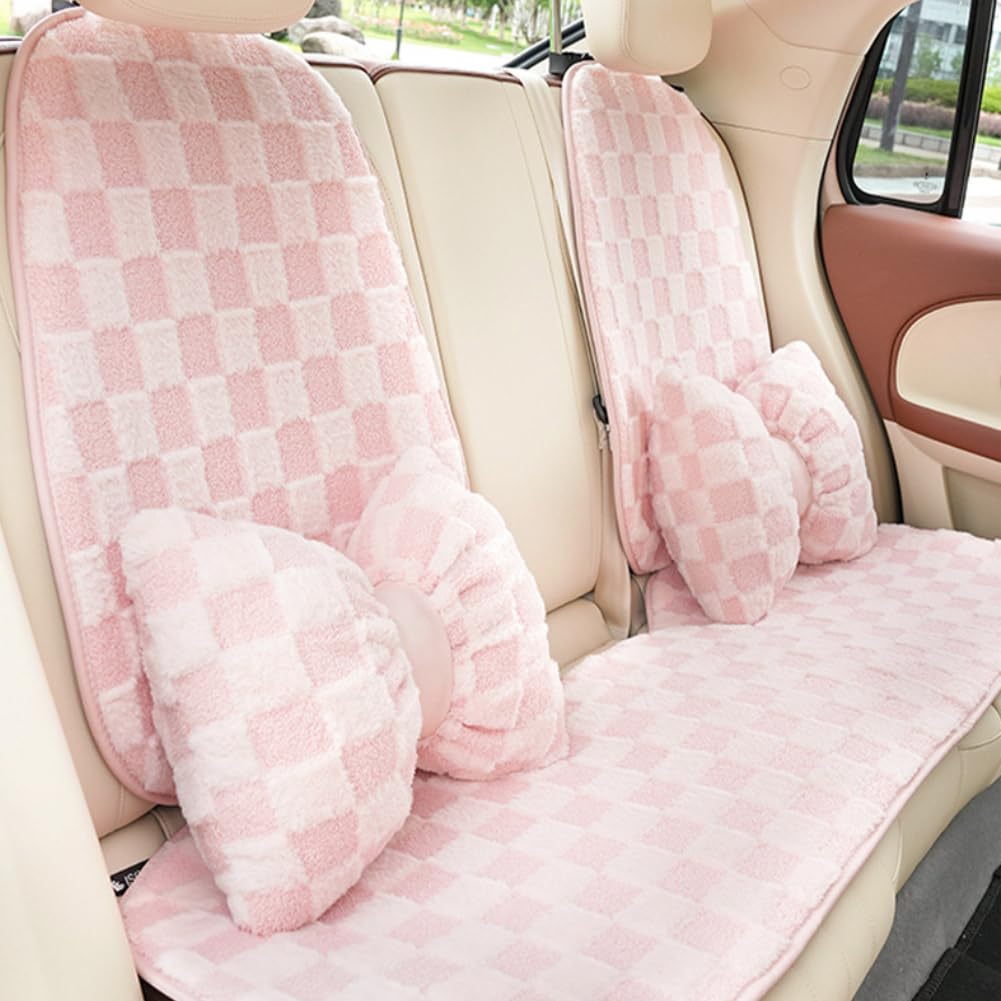 Two Pcs Big Bow Pillow Shaped Cushion Plush Car Lumbar Pillow Aesthetic Home Decor Throw Pillows for Room Bed Sofa Couch Decor