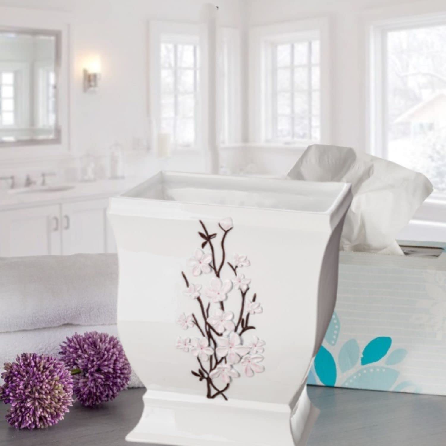Modern Cherry Blossom Style Bathroom Accessories