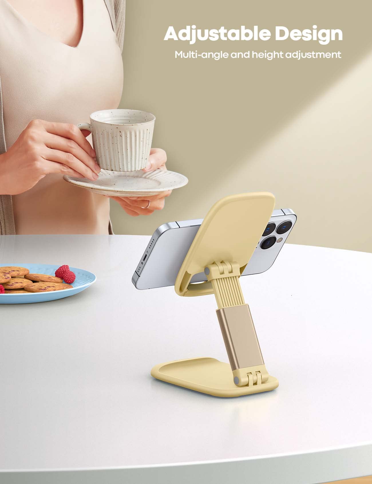 Phone Stand â€?Desktop Cell Phone Holder for Office Desk (4-8")
