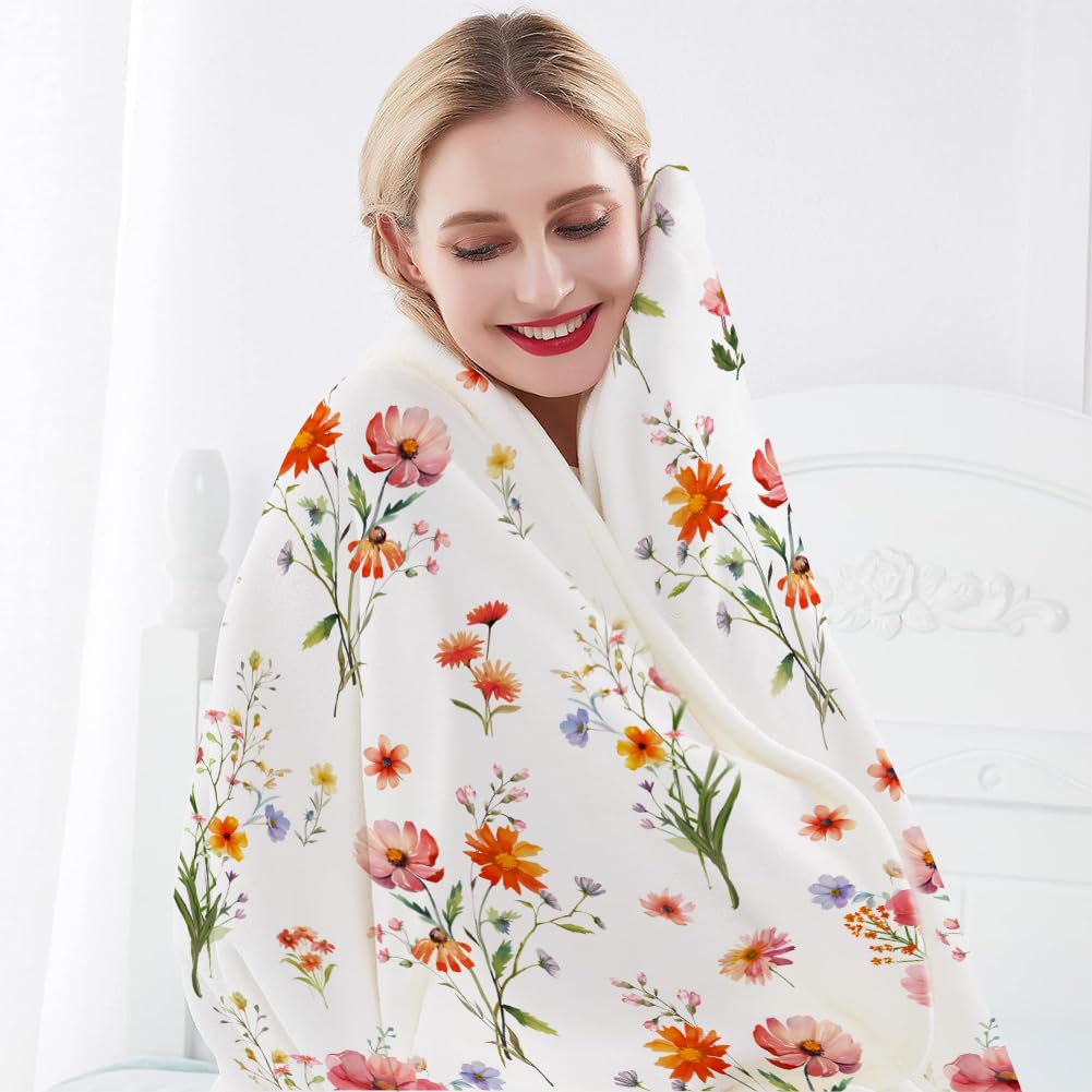 Super Soft Cozy Throw Blanket Flannel Fleece Lightweight Fuzzy Comfy Blankets for Couch Sofa Bed