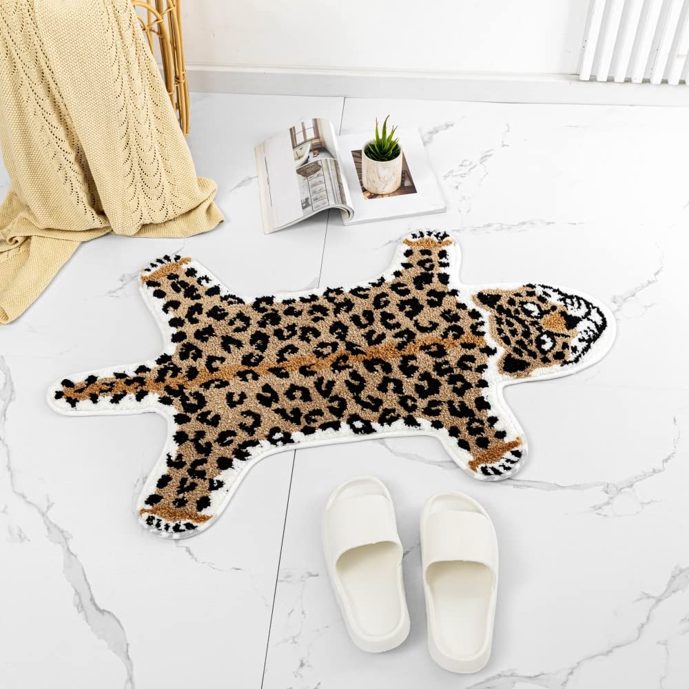 Shaped Rug Fruits Animals Bath Mat Area Rug Non-Slip Bathroom Door Mat for Bedroom Bathroom Kitchen Cartoon Area Rug for Bathroom Soft Bathmat Home Decor