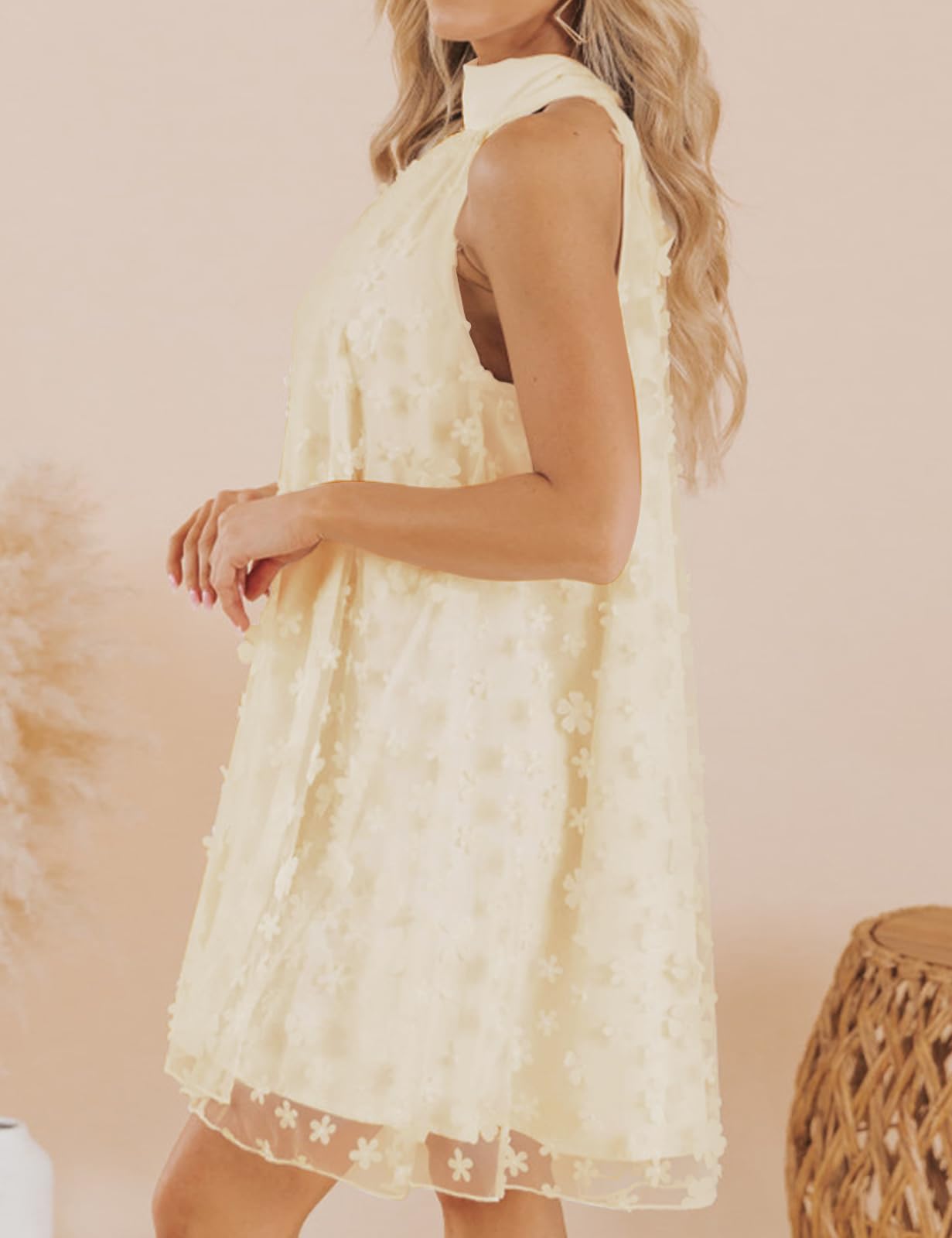 Women's Summer Formal Dresses Cocktail Halter Swing Dress Cute A Line Dress