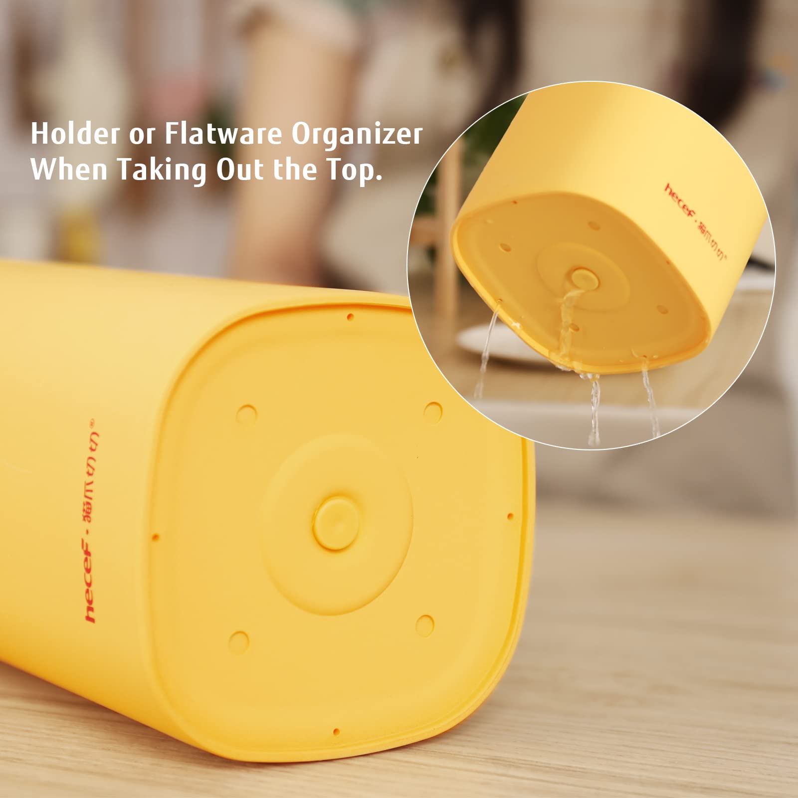 Cute Kitchen Knife Set, Dishwasher Safe, 5-piece Non-Stcik Knives Set with Detachable Block and Scissors,Sharp for Chopping, Slicing, Dicing and Cutting