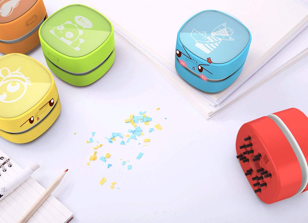 Desktop Vacuum Cleaner, Mini Table dust Sweeper Energy Saving, High Endurance up to 400 mins, Cordless & 360º Rotatable for Cleaning