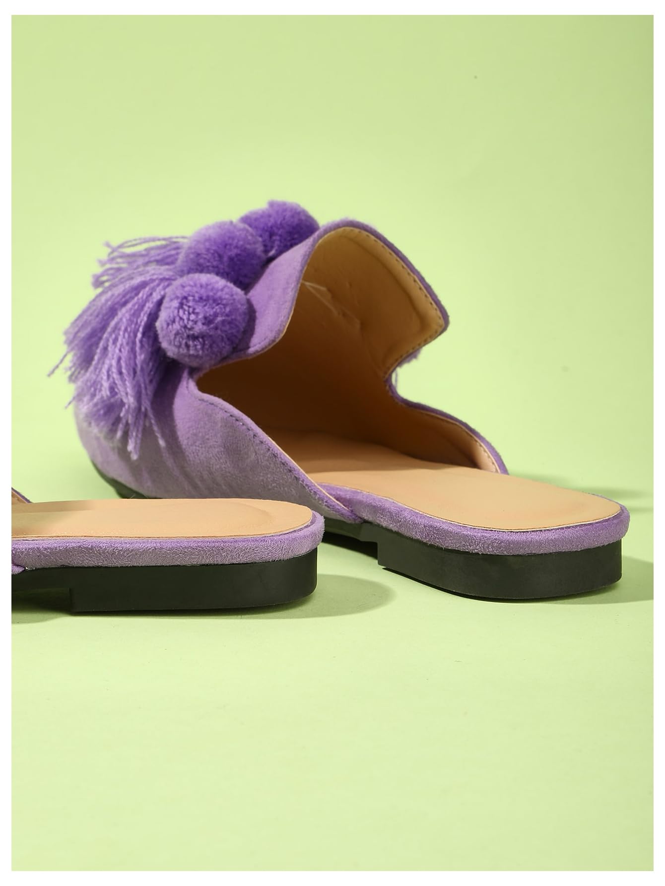 Women's Dress Shoes Slip On Flats Comfortable Pointed Toe Mules Dressy Casual Loafers Shoes