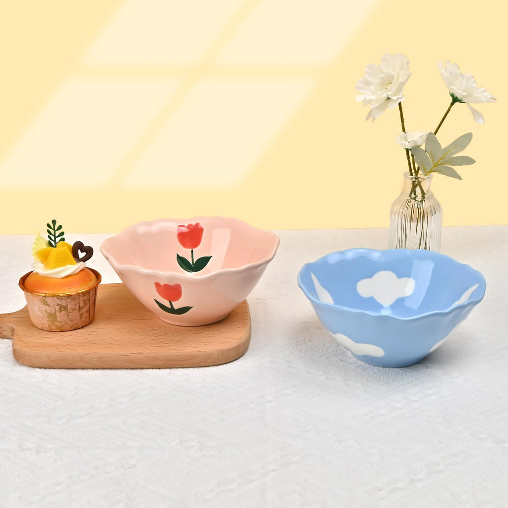 Ceramic Floral Cute Bowl