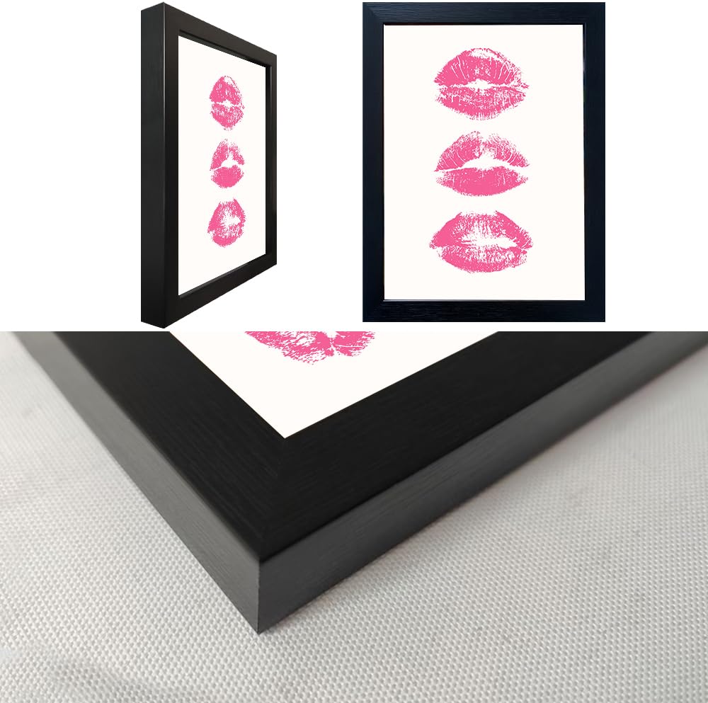 Pink Makeup Room Wall Art Fashion Canvas Wall Art Beauty Room Decor Art Pink Lips Canvas Artwork Trendy Girly Wall Art Women Bedroom Bathroom Decor Print