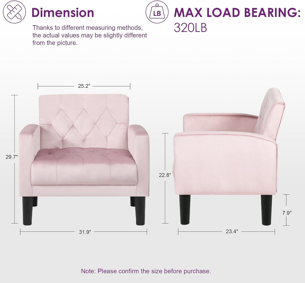 Velvet Loveseat Sofa w/ 2 USB Charger Ports and 2 Cupholders, Mid-Century Modern Tufted