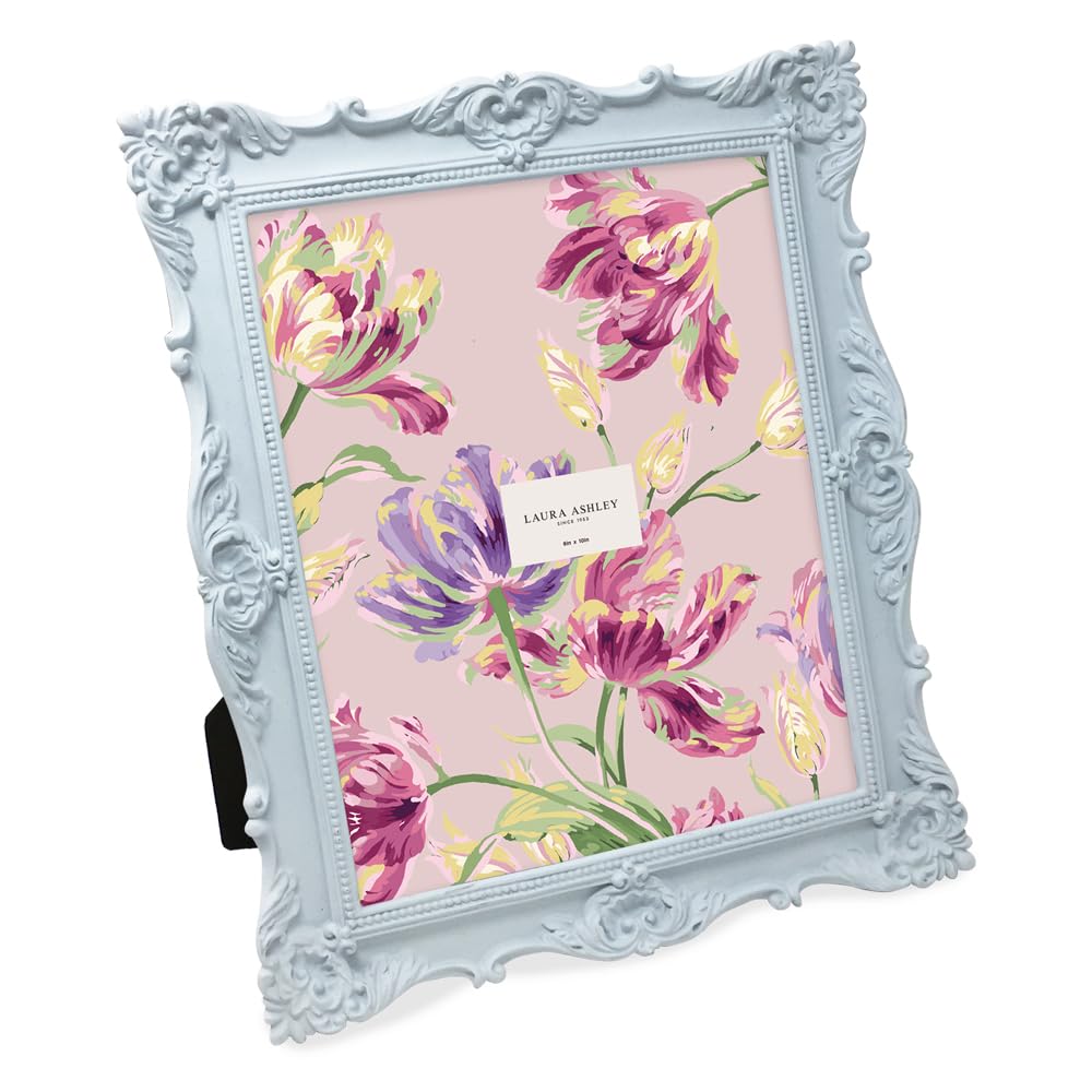 Resin Picture Frame â€?Handcrafted Floral Design with Easel for Tabletop and Wall Display