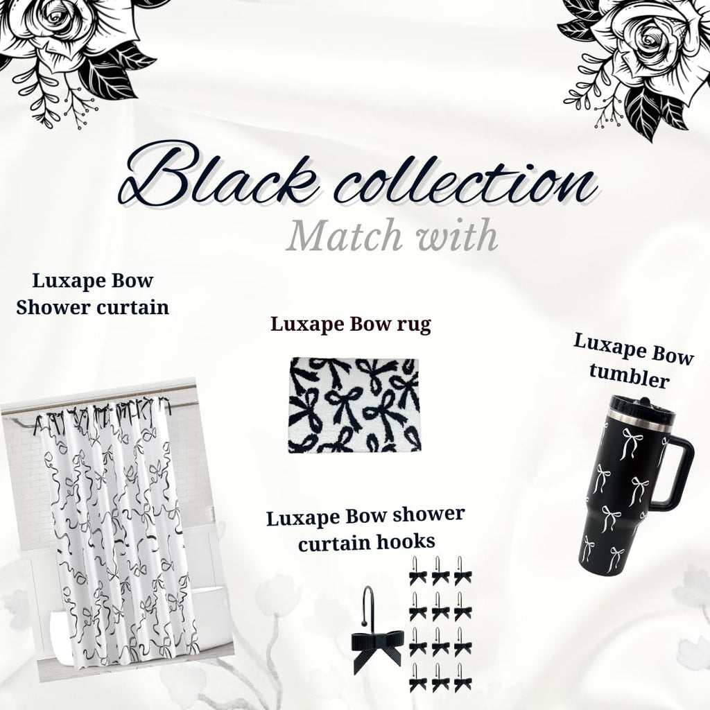 Coquette Bow Rug - Bow Shaped bathmat - Handmade & Premium- 30in (75cm) - Bathroom - Designer Rugs - Aesthetic Room Decor