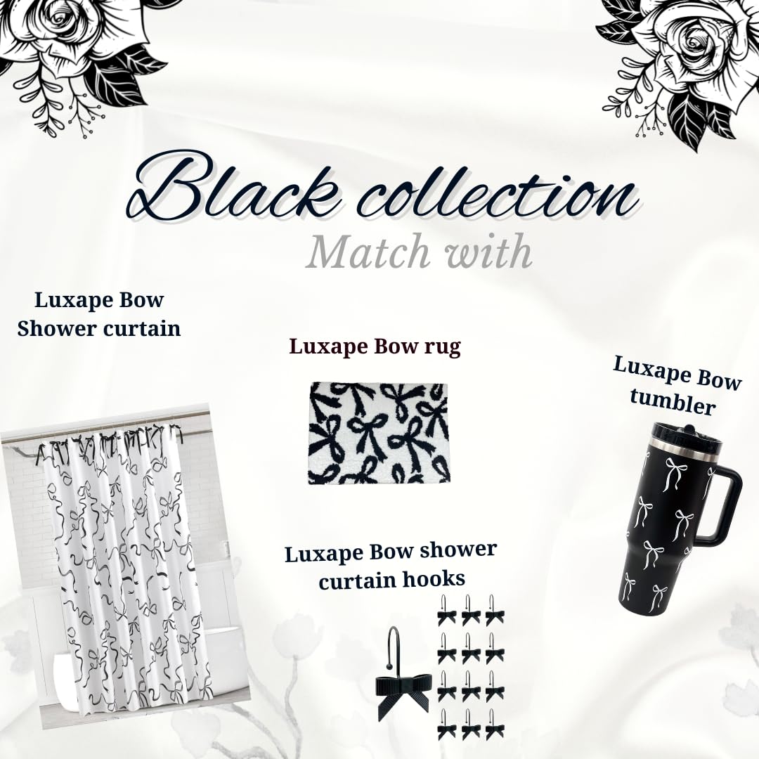 Coquette Bow Rug - Bow Shaped bathmat - Handmade & Premium- 30in (75cm) - Bathroom - Designer Rugs - Aesthetic Room Decor