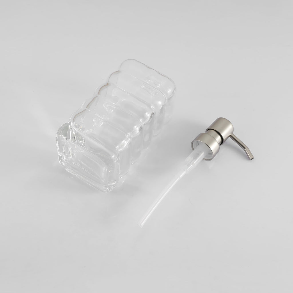 Glass Soap Pump Dispenser, Refillable Soap Dispenser