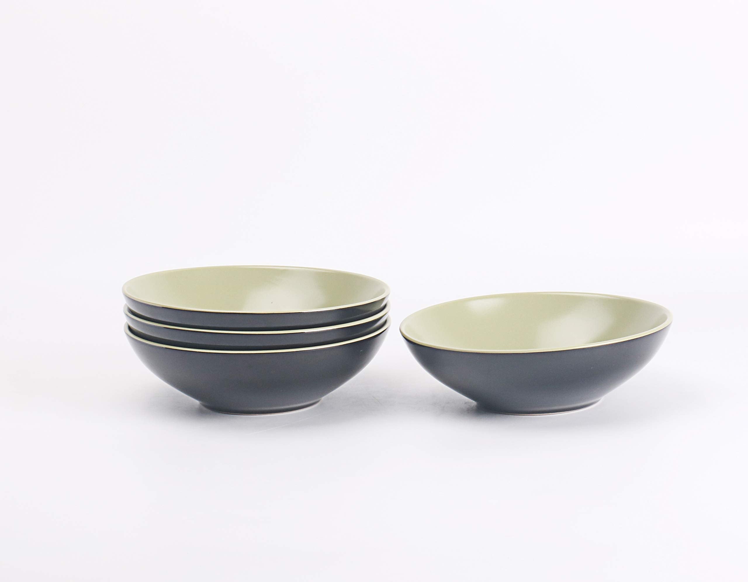Stoneware Two-Tone Colors Life 12pc Dinner Set